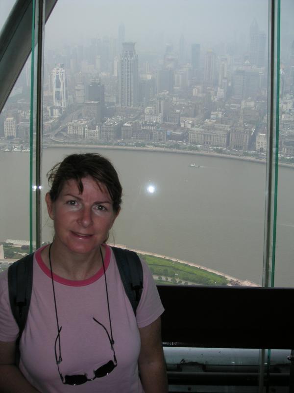Jackie up the tower