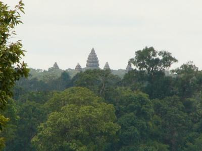 From the top we can see Angkor Wat