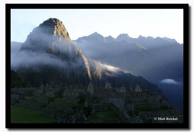 Sunrise over Huaynapicchu, Peru