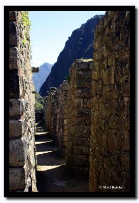 Walls at Machu Picchu, Peru