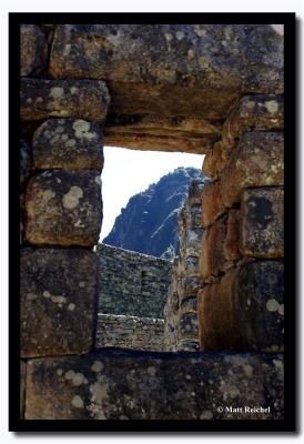 Window to the Ancient City, Machu Picchu, Peru