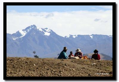 Family In the Mountains, Chinchero, Peru