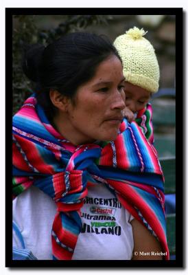 Mother with Baby, Ollantaytambo, Peru