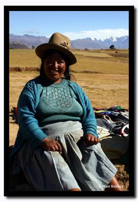 Quechua Woman from High up in the Andes, Chinchero, Peru