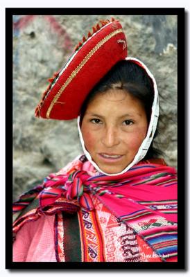 Traditional Quechua Woman from Ollantaytambo, Peru