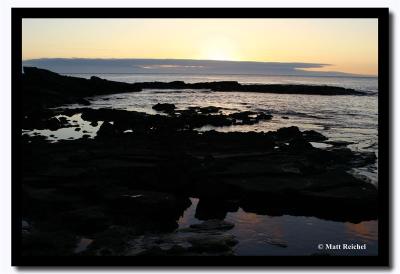 Galapagos Sunset, Isla Santiago, Galapagos