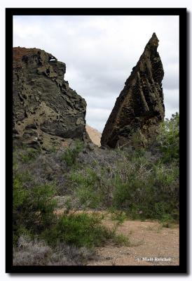 Inside View of Pinacle Rock, Isla Bartolome, Galapagos