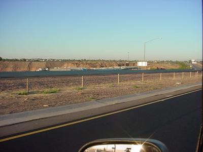 sand and gravel pit<br>westbound 202