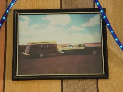 car on the wall at Screamers