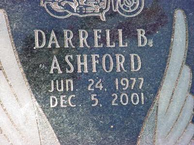 Darrell B Ashford06/24/77 to 12/05/01