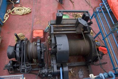 Winch on tug Hudson Bay Explorer