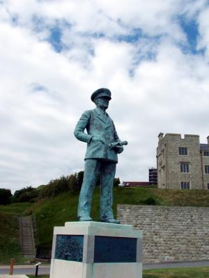 Vice-Admiral Ramsay loooking out at the Straits of Dover