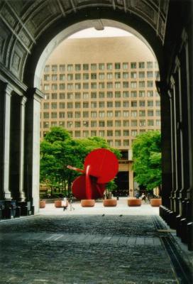 Municipal Building and Calder's sculpture