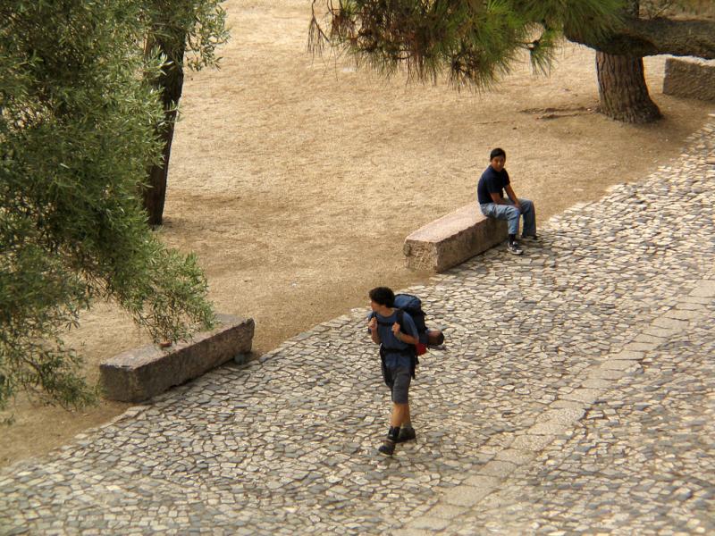 The Hiker, St. George Castle, Lisbon, Portugal, 2004