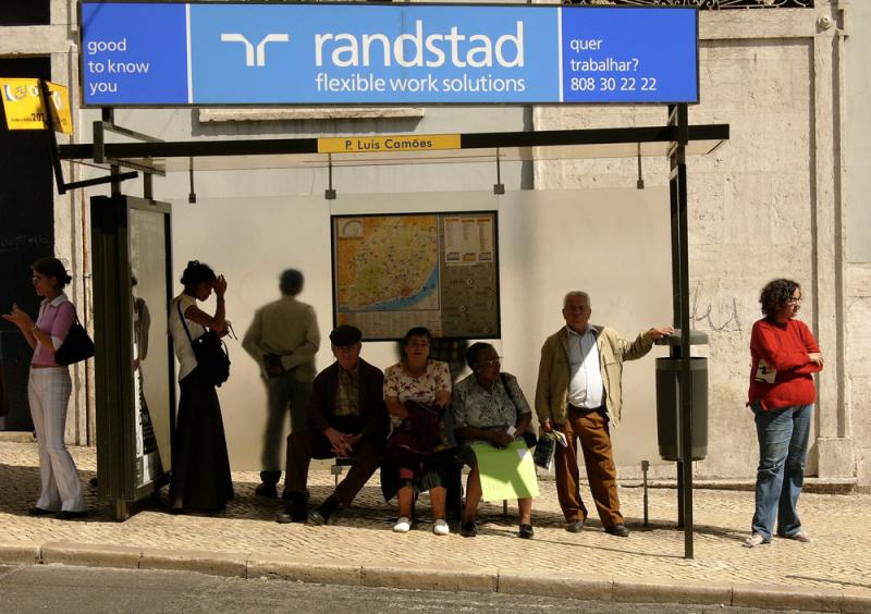 Chiado Bus Stop, Lisbon, Portugal, 2004