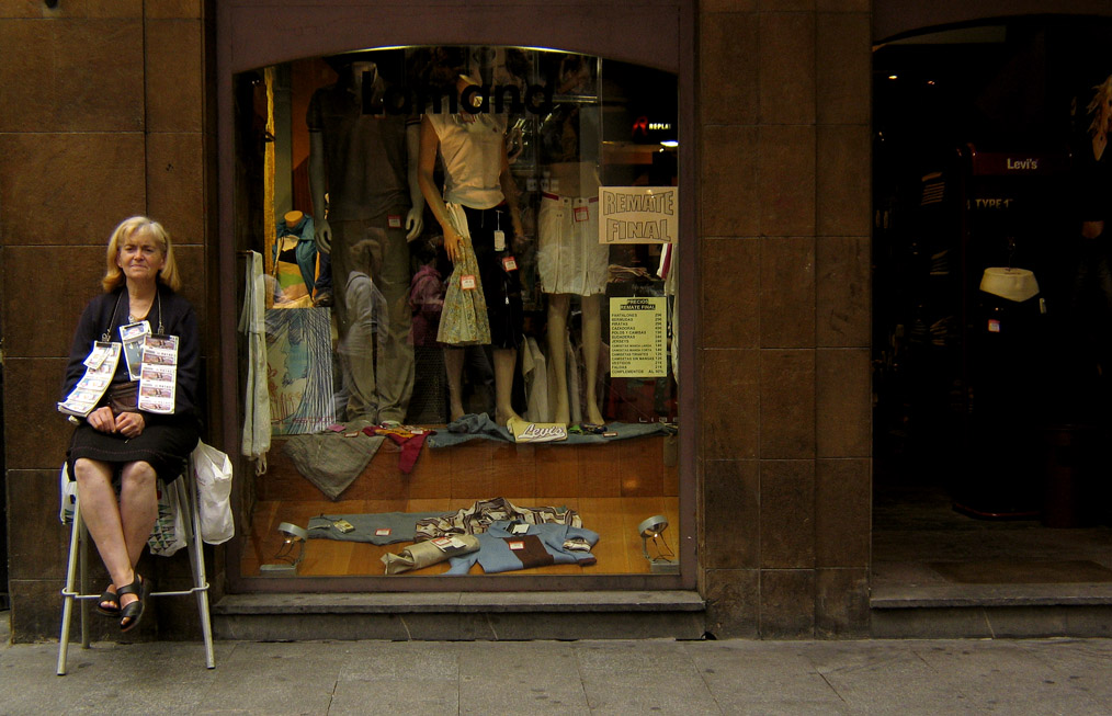 Lottery ticket seller, Bilbao, Spain, 2004