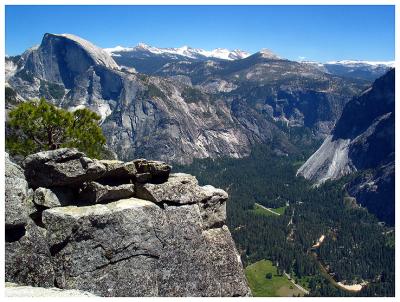 View of Half Dome and the Valley from the Rim