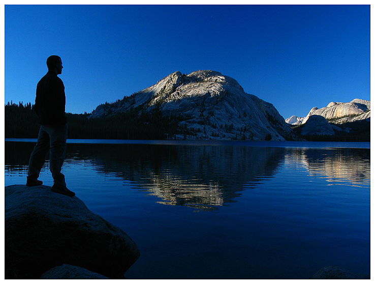 Yosemite -- Steve at Tenaya Lake