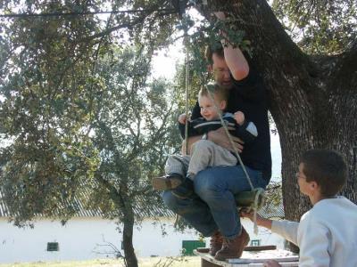 Ralph and Luis on Flying Fox at Los Naranjos