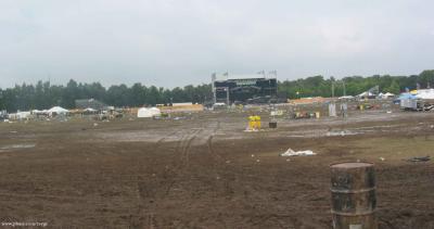 The Main Stage on Monday Morning