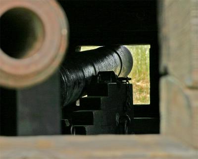 How did they see to aim?