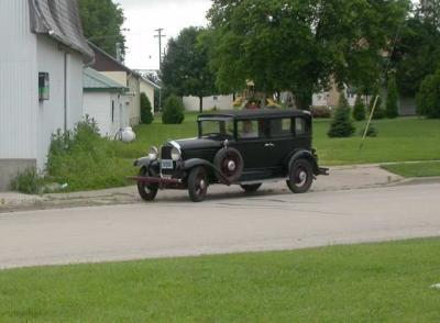 Willis-Knight leaving train museum