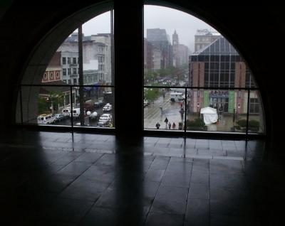 Rainy day on Boylston Street