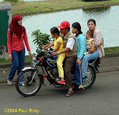 Five on a bike