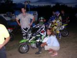 Josh and Taunia giving Ben encouragement and pointers before his first heat race. (#2)