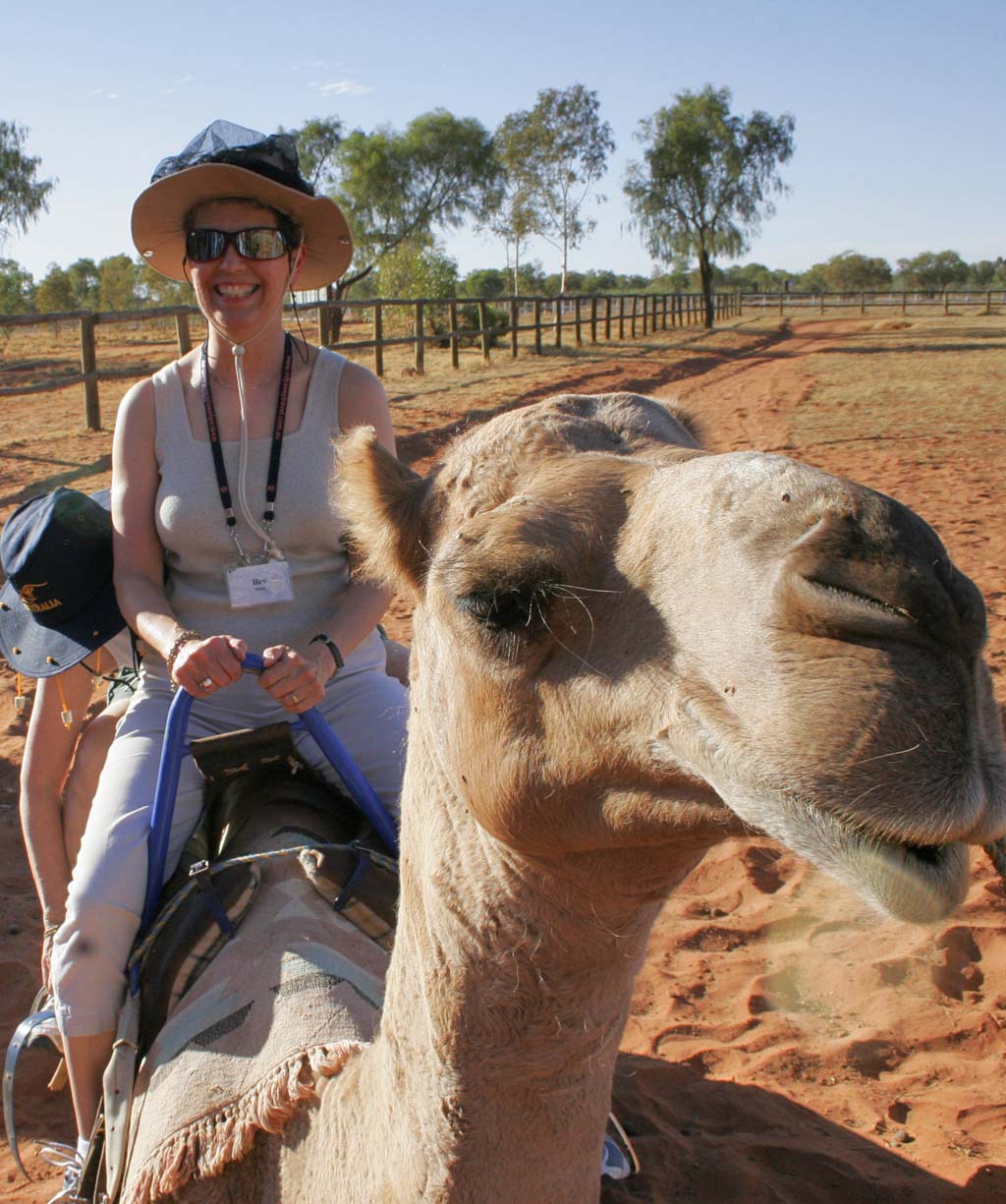 Bev Riding a Camel