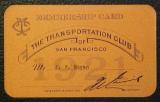1921  transportation  club card