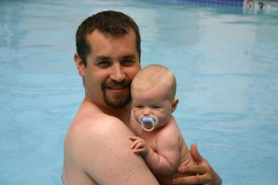 Emily's 1st pool-time