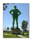 <b>The Green Giant Statue</b><br><font size=2>Blue Earth, MN