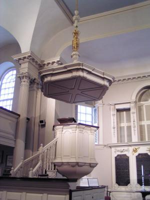 King's Chapel pulpit