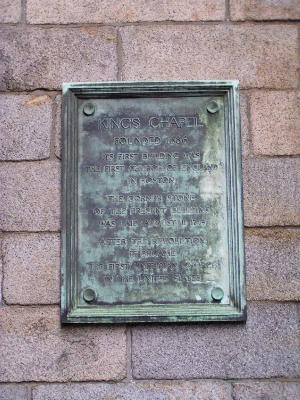 King's Chapel Marker