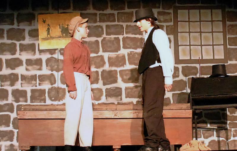 Scene from Oliver Twist Play in Jim Thorpe