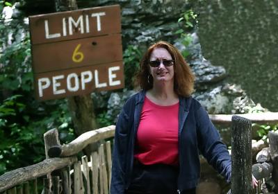 Joann at Bushkill Falls