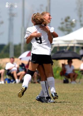 Caley assists Kelsey with a goal!
