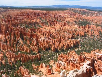 View from the rim of the canyon