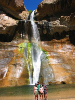 Group shot at Calf Creek Falls