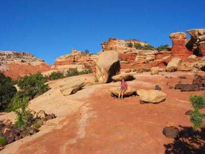 Hiking into Cohab Canyon