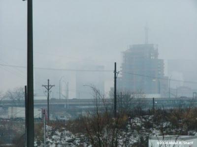 Foggy Louisville Skyline