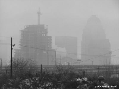 Foggy Louisville Skyline