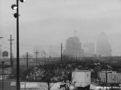 Foggy Louisville Skyline