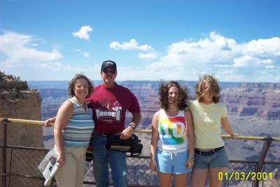 Stan Hayes Family at Grand Canyon 2004