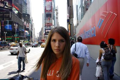 Jess in Times Square