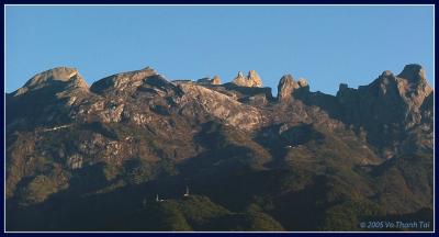 The peaks of Mt Kinabalu