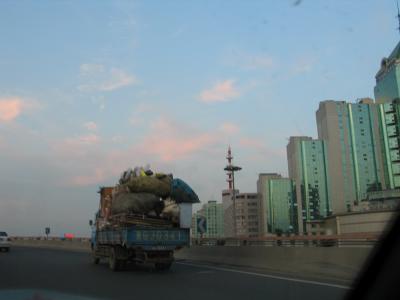 Overloaded Beijing truck