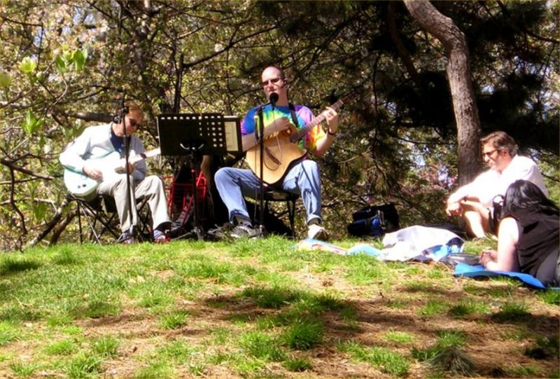 Impromptu concert in Central Park