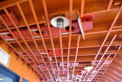 Life preservers on the Staten Island Ferry